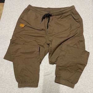 Men's Casual Brown Jogger Pants
